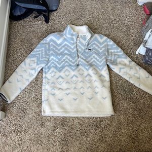 Pink Sherpa quarter zip